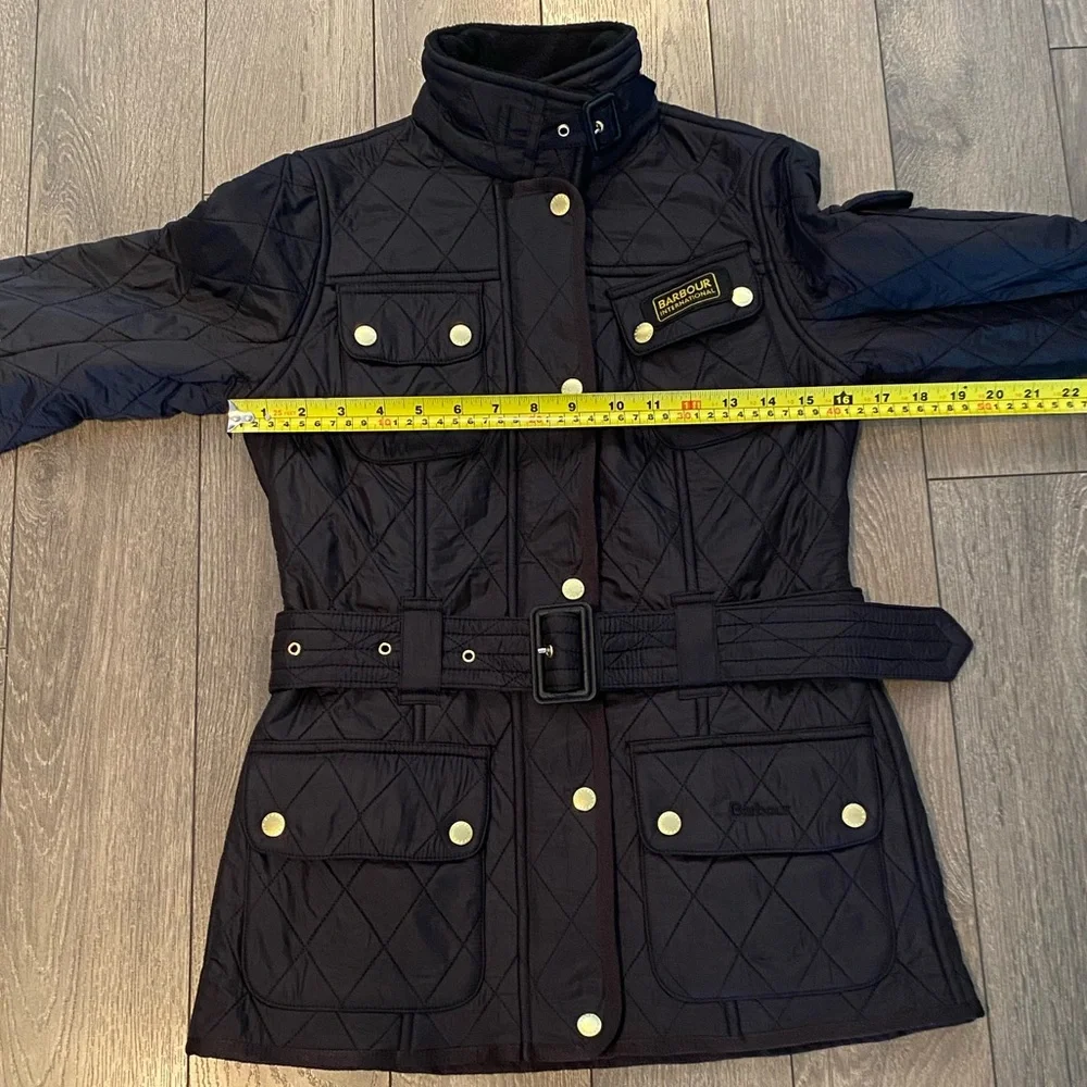 *Last Chance* NWOT Barbour Women's Quilted Black Utility Jacket Sz 2 - Picture 13 of 14